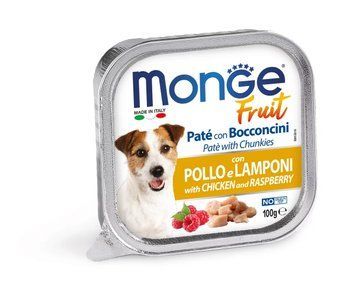 Влажный корм для собак Monge Dog FRUIT с курицей и малиной Monge_70013215 фото