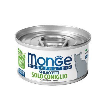 Влажный корм для кошек Monge Cat MONOPROTEIN мясные хлопья кролик Monge_70007177 фото