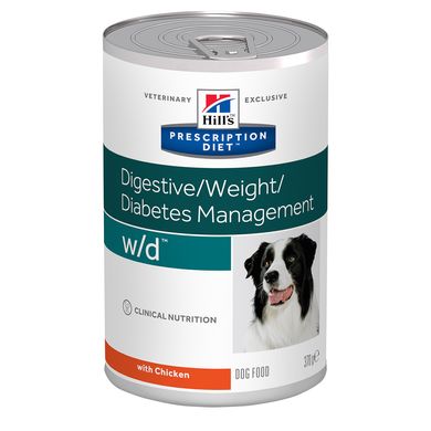 Влажный корм для собак Hill's Prescription diet w/d Digestive/Weight/Diabetes с курицей, цена | Фото