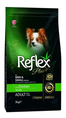Сухой корм для собак мелких пород Reflex Plus Mini Adult Breeds с курицей RFX-103 фото