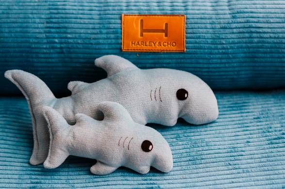 Игрушка для собак Harley&Cho Акула-Каракула Gray 3103072 фото