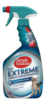 Сверхмощное средство для нейтрализации запахов и удаления стойких пятен Simple Solution Extreme Cat stain and odor remover 77575 фото