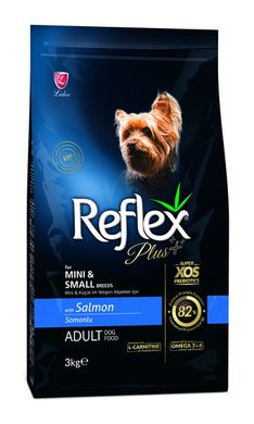 Сухой корм для собак мелких пород Reflex Plus Adult Dog Food with Salmon For Mini & Small Breeds с лососем RFX-104 фото