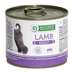 Вологий корм для дорослих собак всіх порід з ягнятиною Nature's Protection Adult Lamb 200г KIK24517 фото