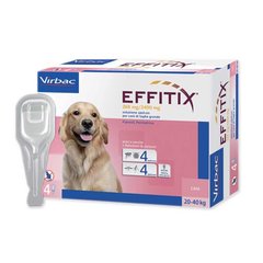 Капли от блох, клещей, комаров Virbac EFFITIX для собак 20-40 кг, цена | Фото