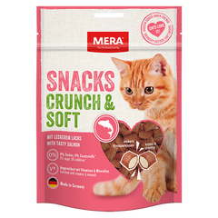 Ласощі для котів MERA Crunch & Soft Lachs снеки з лососем 4025877833038 фото