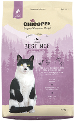 Сухой корм для пожилых котов Chicopee CNL Senior Best Age 018067 фото