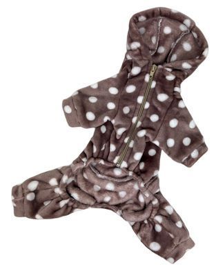 Костюм махровый коричневый горошек D-173 D-173/2 фото