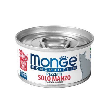 Влажный корм для кошек Monge Cat MONOPROTEIN мясные хлопья говядина Monge_70013819 фото