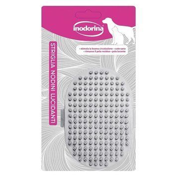 Резиновая щетка перчатка Inodorina Striglia Nodini Lucidanti для вычесывания короткошерстных собак и кошек 650.0160.001 фото