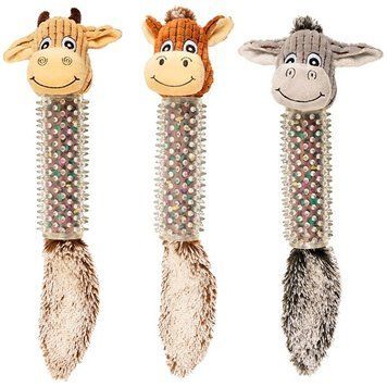 Мягкая игрушка для собак Flamingo Cow/Horse/Donkey Spines 517248 фото