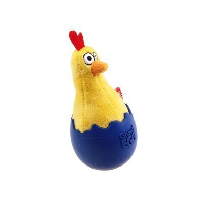 Игрушка для Собак Gigwi Egg Ципленок Неваляшка с Пищалкой 14 см Gigwi8130 фото