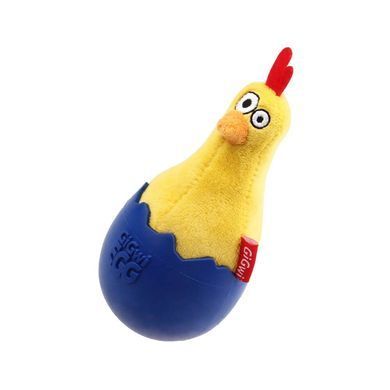 Игрушка для Собак Gigwi Egg Ципленок Неваляшка с Пищалкой 14 см Gigwi8130 фото