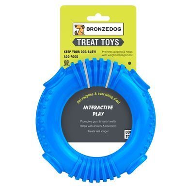Игрушка для Собак Bronzedog SMART Мотивационная Ринг 16 х 3 см Синяя YT93819-B фото