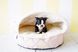 Лежак-норка Harley&Cho Cover Velour для собак и кошек с капюшоном HC-3102794 фото 6