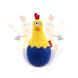 Іграшка для Собак Gigwi Egg Курча Неваляшка з пищалкою 14 см Gigwi8130 фото 6