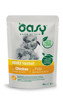 Влажный корм для кошек OASY CAT Adult Hairball oasy_3017343761 фото