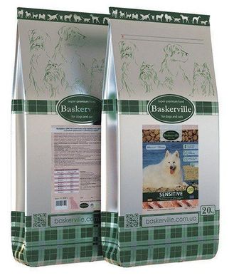 Сухой корм для чувствительных собак Baskerville Sensitive 4011290440014 фото