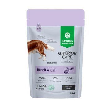 Вологий корм для юніорів Nature's Protection Superior Care Junior Grain Free Rabbit and Krill з кроликом і крилем NPSC47912-K2 фото