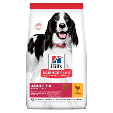 Сухой корм для собак средних пород HILL’S SCIENCE PLAN Adult Medium с курицей Hills_604274 фото