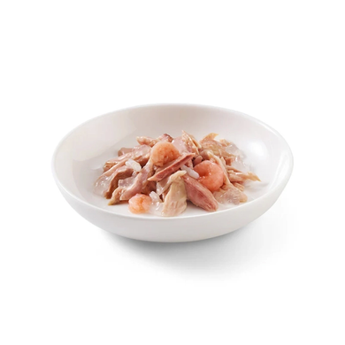Консерви для котів Schesir Tuna with Shrimps з тунцем та креветками в желе 273598 фото