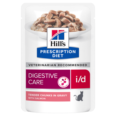 Влажный корм для кошек уход за пищеварением Hill's Prescription Diet i/d Digestive Care с лососем Hills_606409 фото