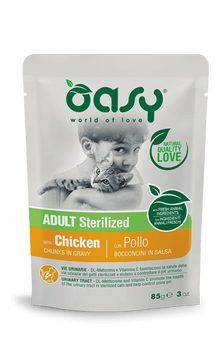 Влажный корм для стерилизованных кошек OASY CAT Adult Sterilized курица oasy_3017343785 фото
