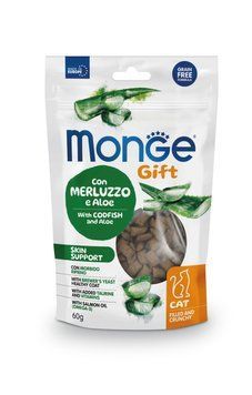 Лакомство для кошек Monge Gift Cat Skin support с треской и алоэ Monge_70085045 фото