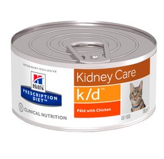 Вологий корм для котів Hill's Prescription diet k/d з куркою, ціна | Фото