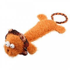 Іграшка для Собак Gigwi Plush Friendz Левеня з канатним хвостом і пищалкою 30 см Gigwi6315 фото