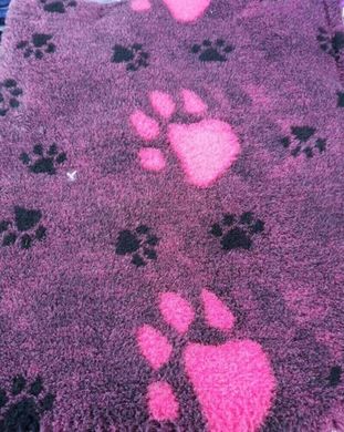 Міцний килимок VetBed Big Paws малиновий, 80х100 см VB-007 фото