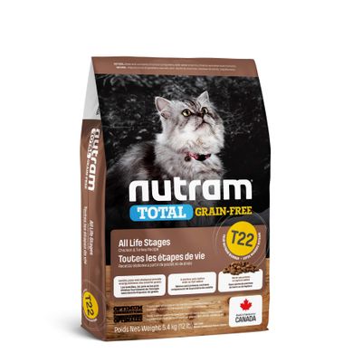 T22 Nutram Total Grain-Free Chicken & Turkey - Беззерновой холистик корм для кошек и котят (индейка/курица), цена | Фото