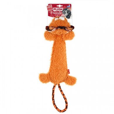 Іграшка для Собак Gigwi Plush Friendz Левеня з канатним хвостом і пищалкою 30 см Gigwi6315 фото