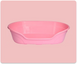 Пластикова лежанка для собак і котів з матрацом, рожева 617849-S-pink фото 1