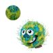 Іграшка для собак Gigwi Crazy Ball Гумовий М'яч з ворсистим покриттям і пищалкою Зелений 7 см Gigwi6201 фото 5