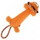 Игрушка для Собак Gigwi Plush Friendz Львенок с Канатным хвостом и Пищалкой 30 см Gigwi6315 фото 3
