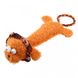 Іграшка для Собак Gigwi Plush Friendz Левеня з канатним хвостом і пищалкою 30 см Gigwi6315 фото 1