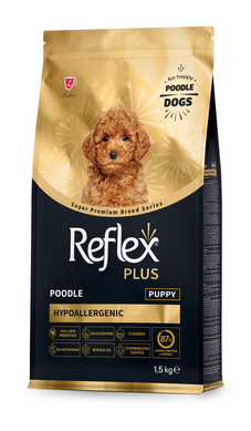 Повноцінний сухий корм Reflex Plus Hypoallergenic Puppy Poodle для цуценят породи пудель 1,5 кг RFX-603 фото