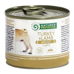 Вологий корм для дорослих собак схильних повноти з індичкою та ягнятиною Nature's Protection Adult Light Turkey&Lamb 200г KIK24519 фото