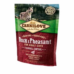 Сухой корм для выведения шерсти у кошек Carnilove Cat Duck & Pheasant - Hairball Controll (утка и фазан), цена | Фото