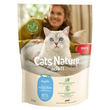 Сухой корм для взрослых кошек MERA Cats Nature Adult Trout (Forelle) с форелью 4025877252303 фото