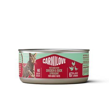 Вологий корм для котів Carnilove Chicken, Duck & Pheasant паштет курка, качка і фазан 100 г CL_101391 фото