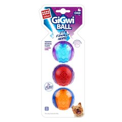 Игрушка для Собак Gigwi Ball Мяч 5 см с Пищалкой, 3 шт Gigwi6409 фото