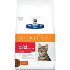 Сухой лечебный корм для котов Hill's Prescription diet c/d Urinary Stress с курицей, цена | Фото