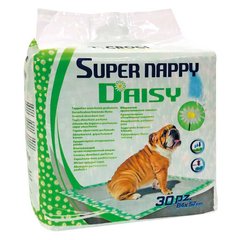 Пелюшки для цуценят і собак Croci Super Nappy Daisy, 57x84 см, 30 шт. C6028313 ромашка фото