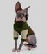 Светр для котiв в'язаний CAT коричневий хакі SC-11 SC-11/2 фото 2