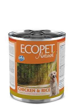 Влажный корм для собак Farmina ECOPET NATURAL DOG CHICKEN & RICE с курицей, 300 г PEP300001 фото