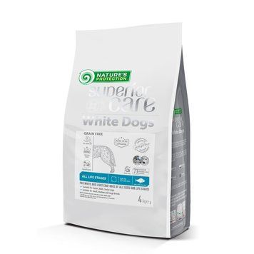 Сухий беззерновий корм для собак усіх розмірів і стадій життя Nature's Protection Superior Care White Dogs Grain Free White Fish All Sizes&Life Stages з білою рибою NPSC47592 фото