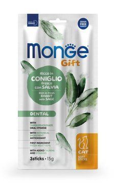 Лакомство для кошек Monge Gift Cat Dental кролик с шалфеем Monge_70085236 фото