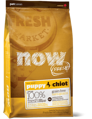 Сухой корм беззерновой для Щенков с Индейкой, Уткой и овощами (NOW Fresh Puppy Recipe Grain Free) 202-1025 фото